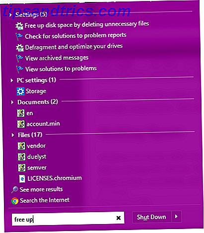 Pesquisa limpa do disco do Windows 10