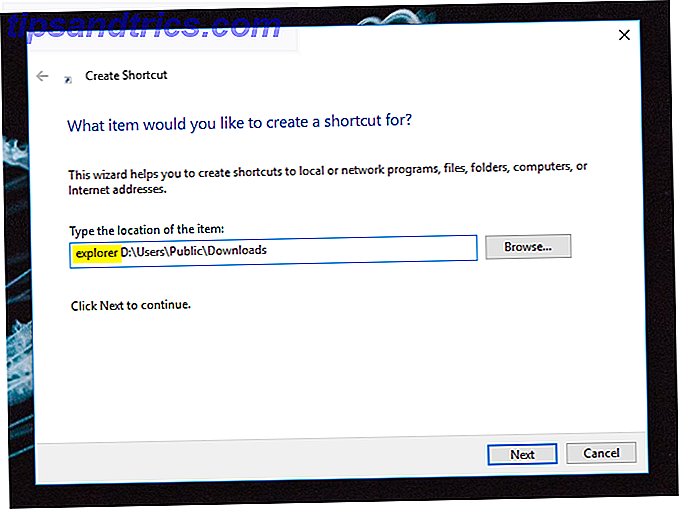 Windows 10 proceslinje oprette genvej
