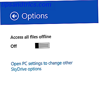 Opciones de SkyDrive
