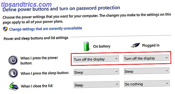 Deaktivieren eines Laptop-Bildschirms in Windows 10 Mit dem Power-Button Windows10 Power-Bildschirm