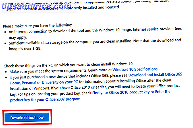 Windows 10 download værktøj