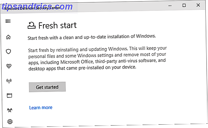 Windows 10 défenseur début frais