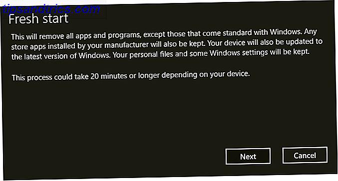 Windows 10 nuovo inizio