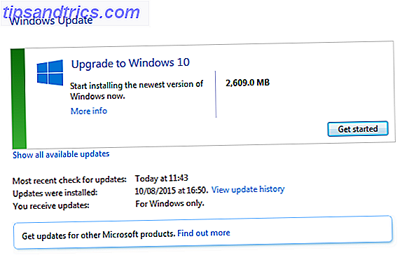 Ruta libre de Windows 10 Windows Update