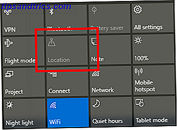 Windows 10 services de localisation action rapide