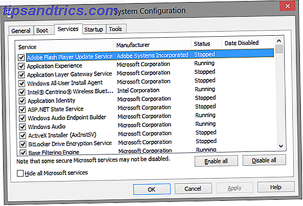 6 Configuration du système Windows - services