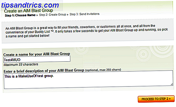 AIM Blast: Gruppemeddelelser til AOL Instant Messenger