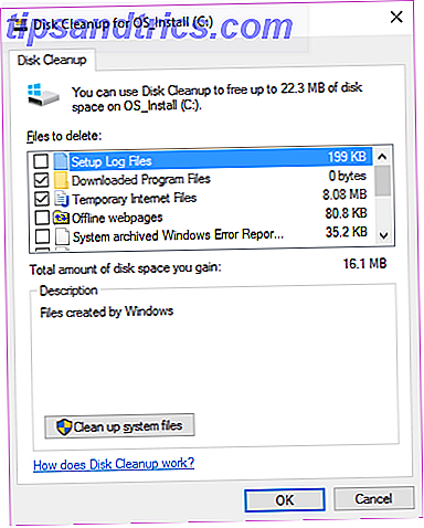 5 Windows-filer og mapper, du kan slette for at spare plads Windows Diskoprydning