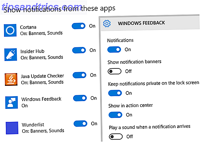 Configurações de notificações do Windows 10