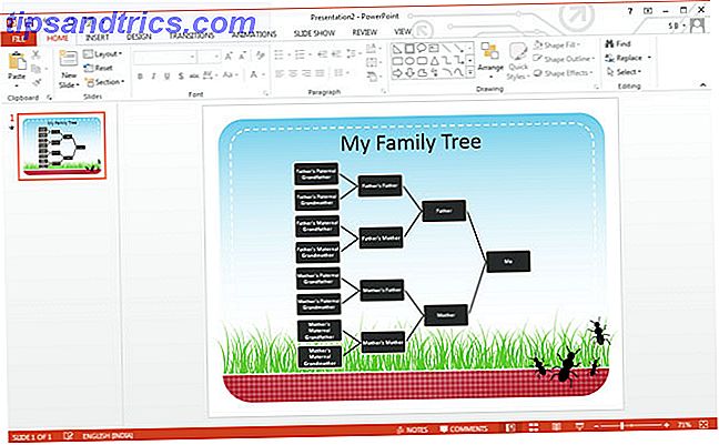 Árvore genealógica do PowerPoint