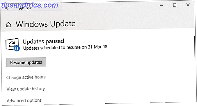 Windows 10 opdateringer pause