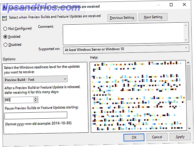 Windows 10 Konfigurer funktion opdateringer