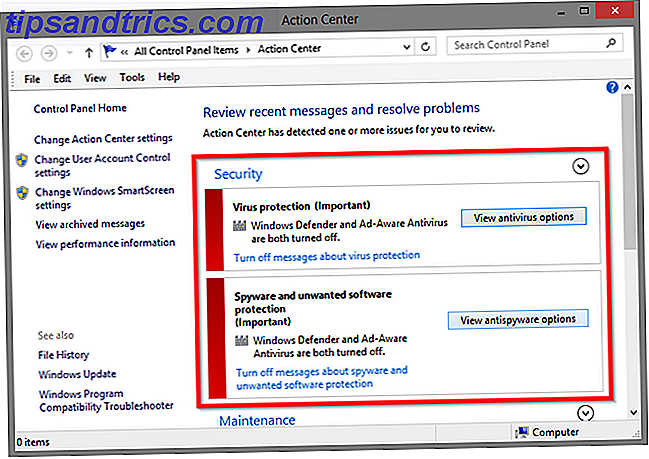 9 Windows-Wartungscenter - Sicherheitsprobleme
