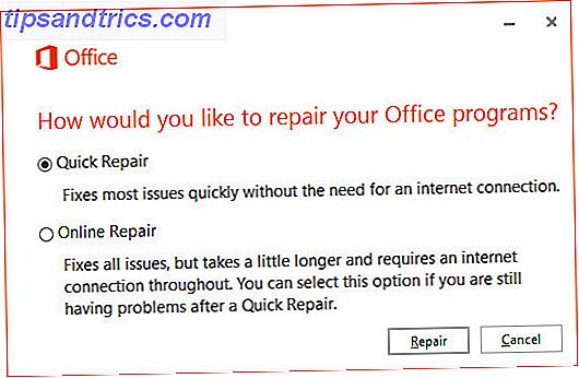 Office Quick Repair Prompt