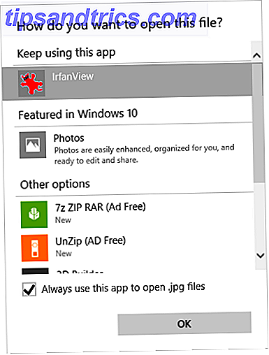 Associação de tipos de arquivos do Windows 10