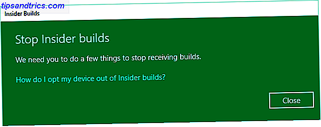 Stopp Insider Builds
