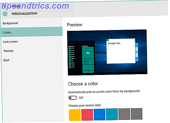 Windows 10-tilpassingsfarger