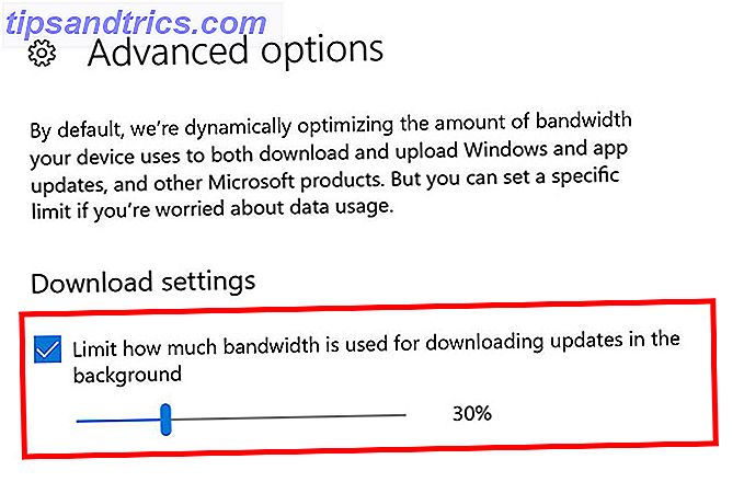 Sådan begrænses båndbredden tilladt til opdateringer i Windows 10 Windows Båndbreddegrænse