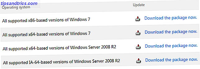 Windows Service Stacking Update Descargar opciones
