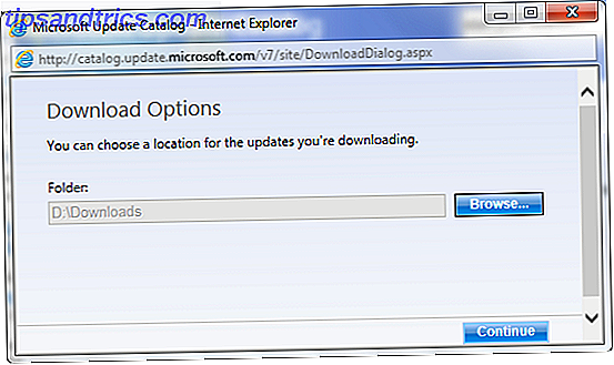 Windows Update-katalog Vælg sted
