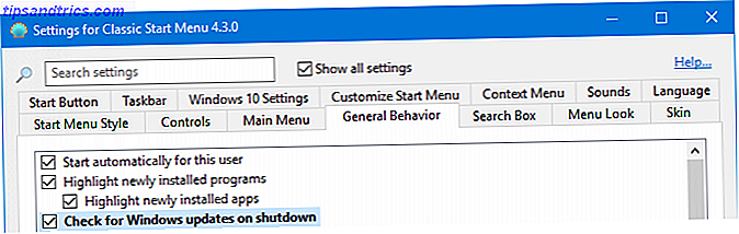 vérifier les mises à jour de Windows à la fermeture