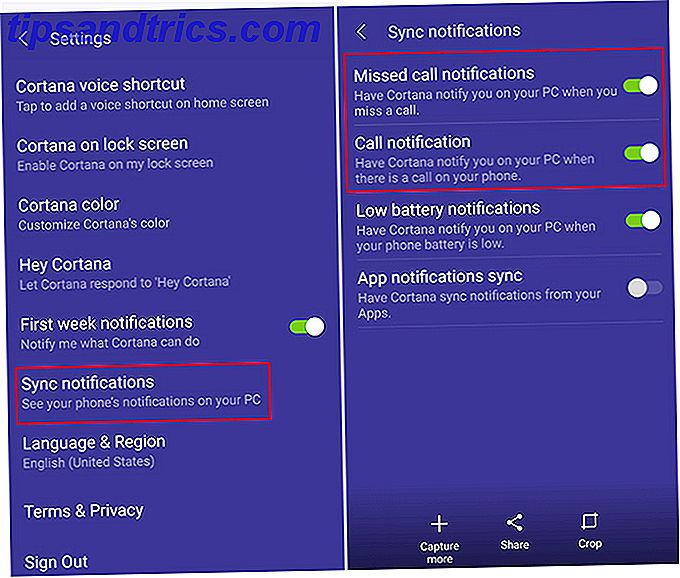 So erhalten Sie Benachrichtigungen zu eingehenden Anrufen unter Windows 10 mit Android Cortana-Einstellungen