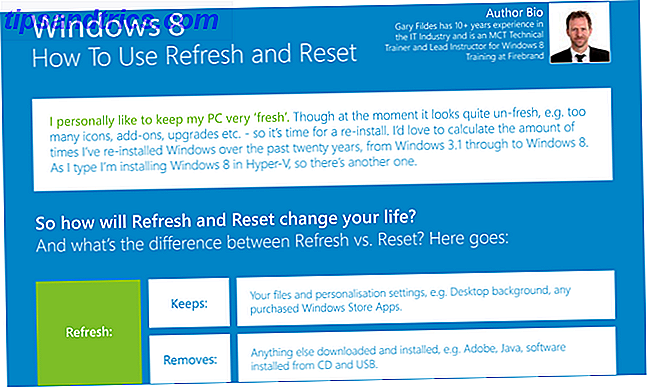 7 Windows 8 - Verwenden von Aktualisieren und Zurücksetzen