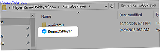 Ejecutar la carpeta ZIP Remix OS Player