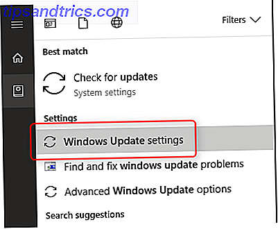 Windows 10 opdateringsindstillinger
