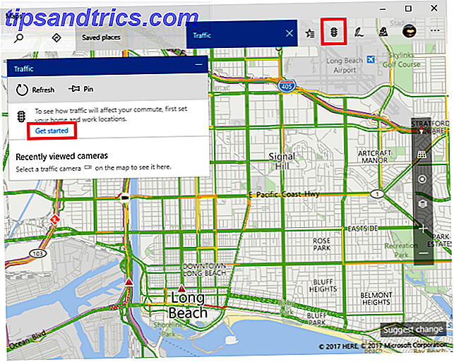 Windows Maps par rapport à Google Maps: 7 fonctionnalités Windows fait mieux Microsoft Maps trafic 633x500