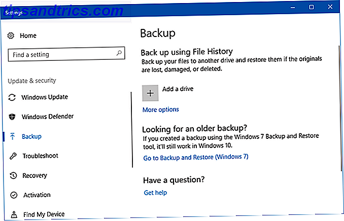 L'historique des fichiers Windows de Windows Backup and Restore Guide 1