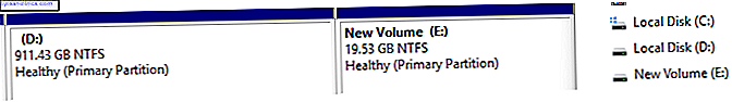 Windows 10 nouveau volume
