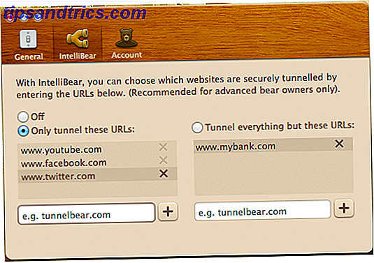 Filtre seus túneis VPN com Intellibear4 de Intellibear de Tunnelbear