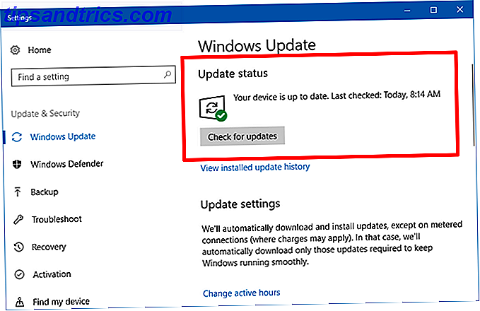 opdater windows 10