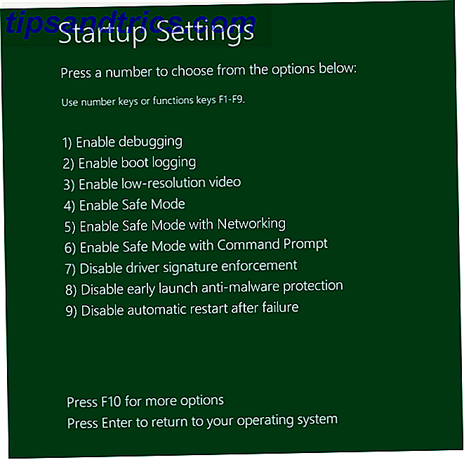Windows 10 oppstartinnstillinger startes på nytt