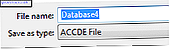 Access Filetype 2013