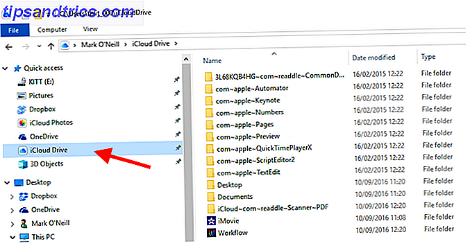 Painel de controle do iCloud na captura de tela do Windows File Explorer