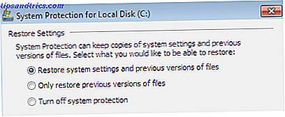 5 Dinge zu überprüfen, wenn Ihre Systemwiederherstellung nicht funktioniert Windows 7 Systemwiederherstellung deaktiviert