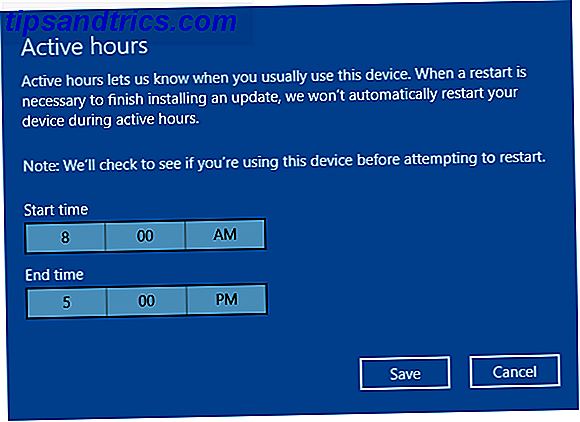 windows 10 opdatering aktive timer