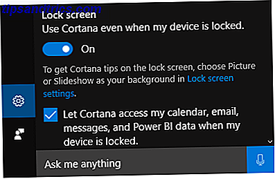 Cortana-Sperrbildschirm