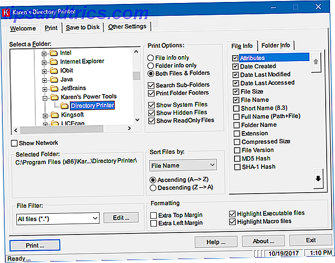 5 façons d'imprimer le dossier et le contenu du répertoire dans le dossier du dossier d'impression Windows karens directory printer