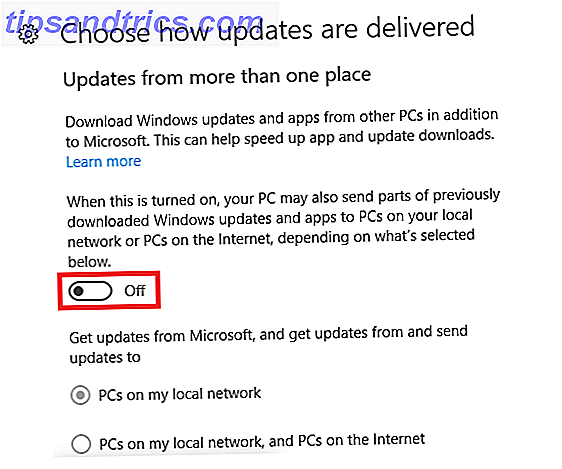 actualizaciones de igual a igual Windows 10