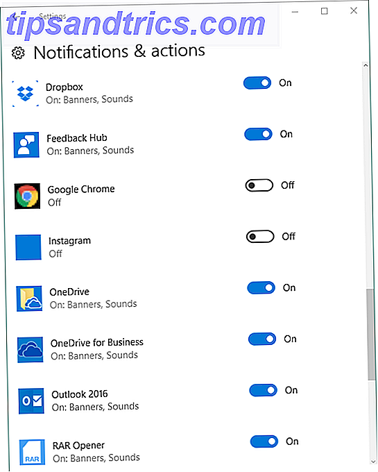 So deaktivieren Sie selektiv App-Benachrichtigungen in Windows 10 Windows 10 App-Benachrichtigungen