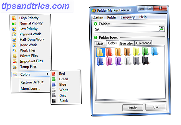 Captura de pantalla de ejemplo de Windows 10 Folder Marker
