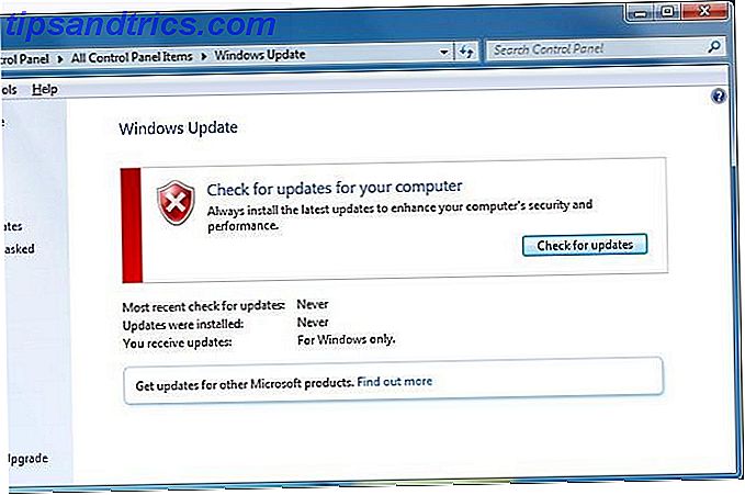 Windows 7 opdateringsskærm