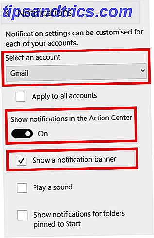 Deaktivieren von E-Mail-Benachrichtigungen in Windows 10 E-Mail-Benachrichtigungsfenster 10