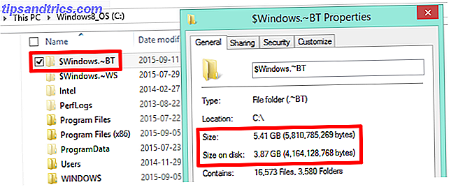 Dossier de fichiers d'installation de Windows 10