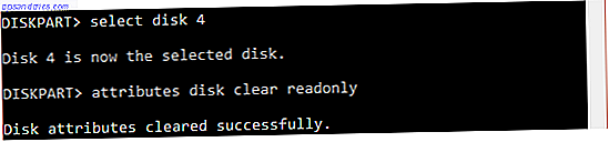 Cómo reparar los errores de protección contra escritura en un disco USB Stick DiskPart Select