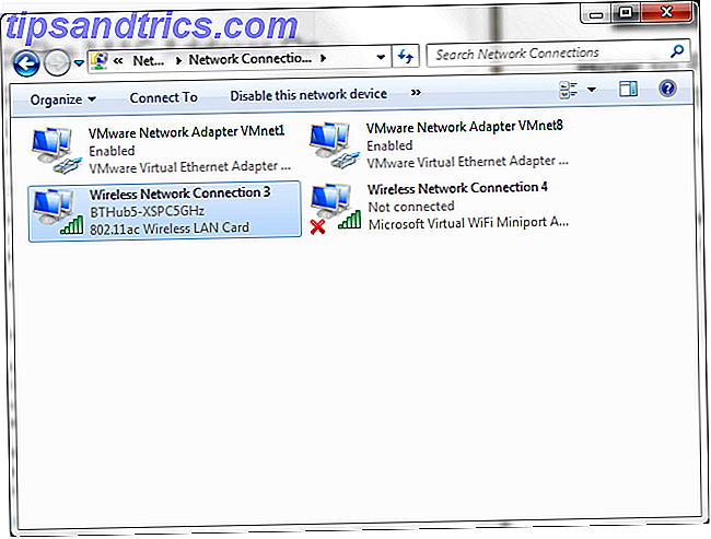 Adaptadores de red de Windows Explorer
