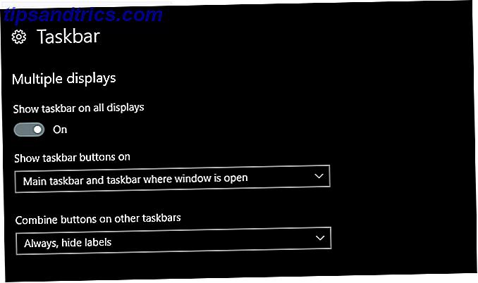 mehrere Displays Windows 10 - Taskleiste Einstellungen